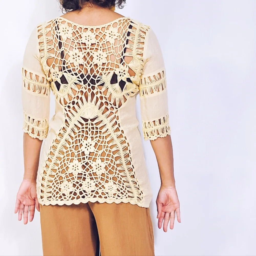 Crochet Knit Top